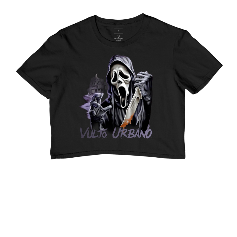 Camiseta de Terror Caveira da Sombra Vulto Urbano
