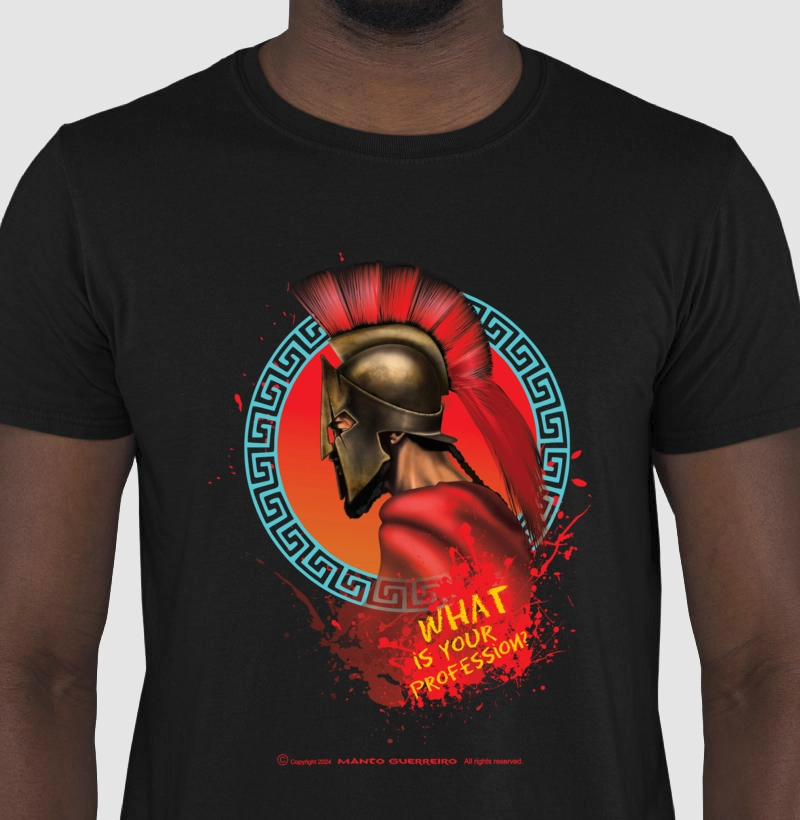 Camisa Espartano Preta Masculina