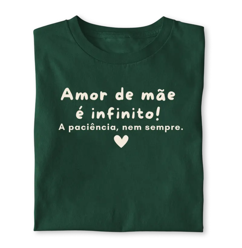 Mãe seu amor é infinito!