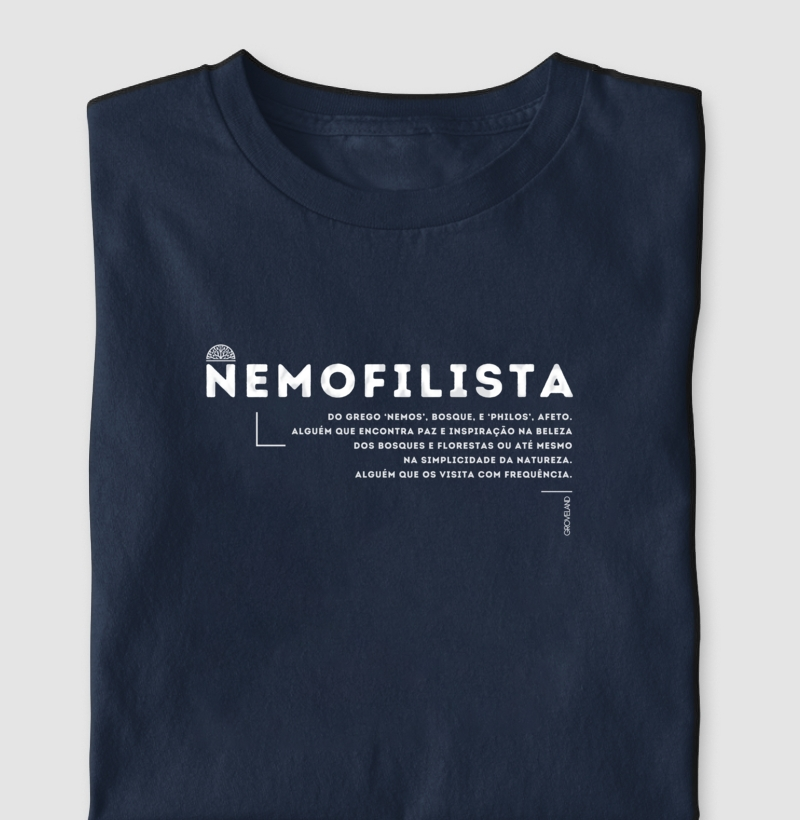 CAMISETA NEMOFILISTA CORES