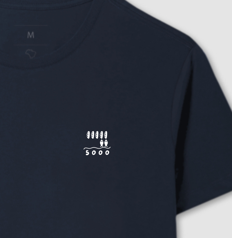 Camiseta 5 pães e 2 peixinhos