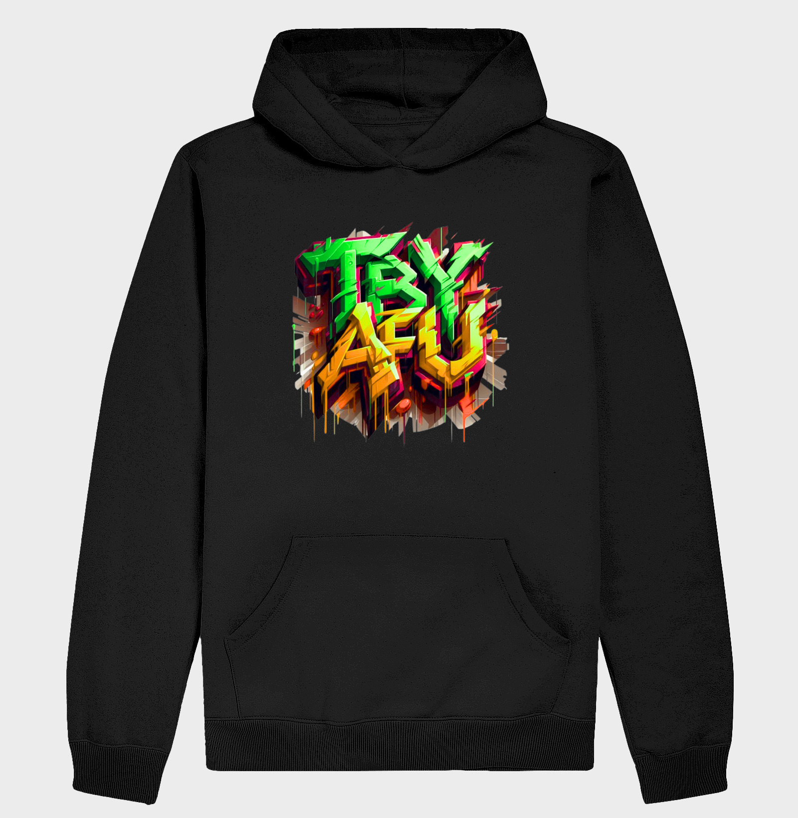 🔥 Moletom Canguru Estampa Exclusiva - Try Afú – A Peça Que Não Deixa Você Passar Despercebido! 🔥