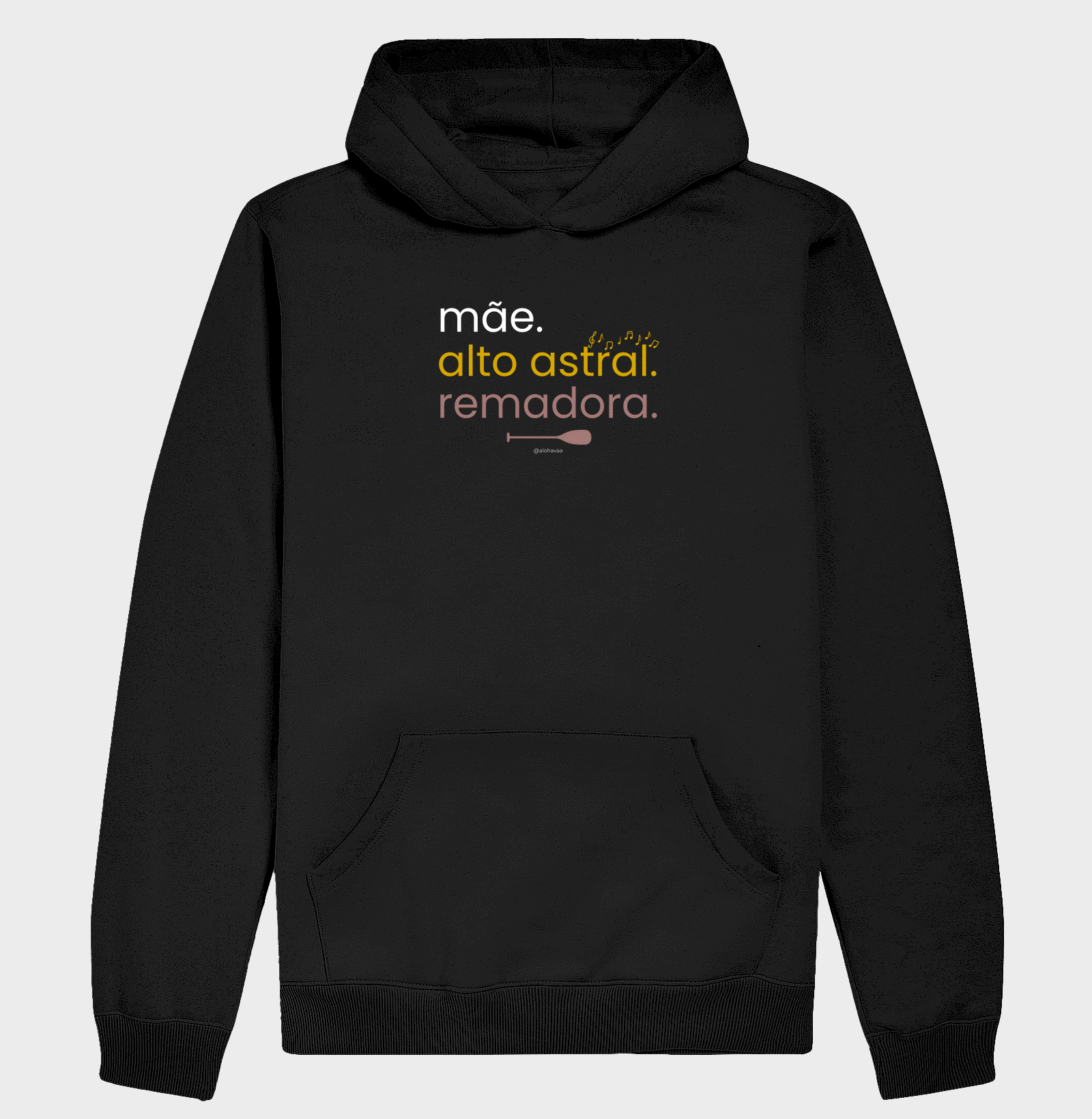 Mãe. Alto astral. remadora.