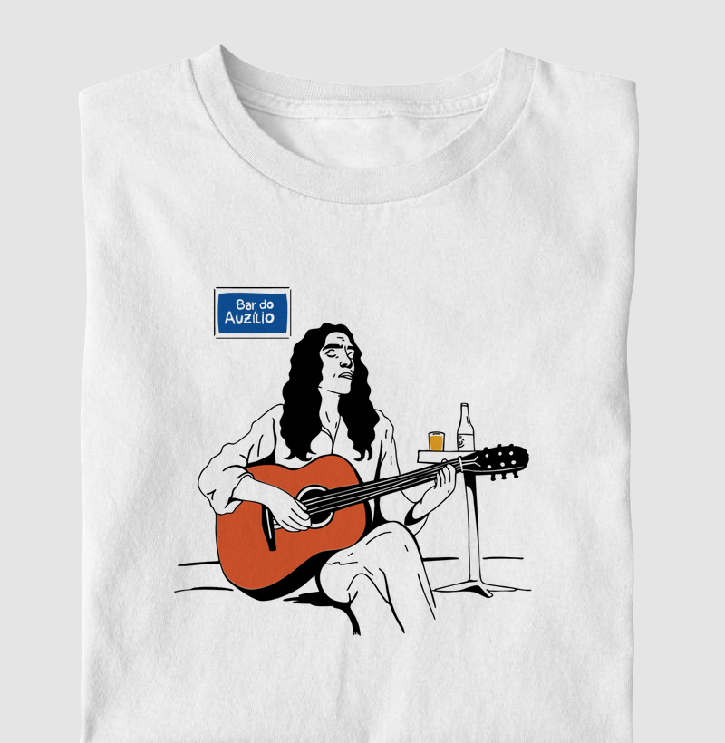 Camiseta Sérgio Sampaio - Dona Maria de Lourdes Bar do Auzílio