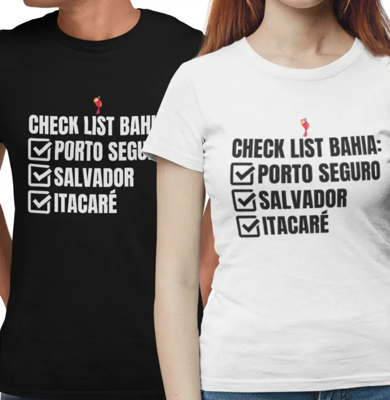 Camiseta Check List Bahia