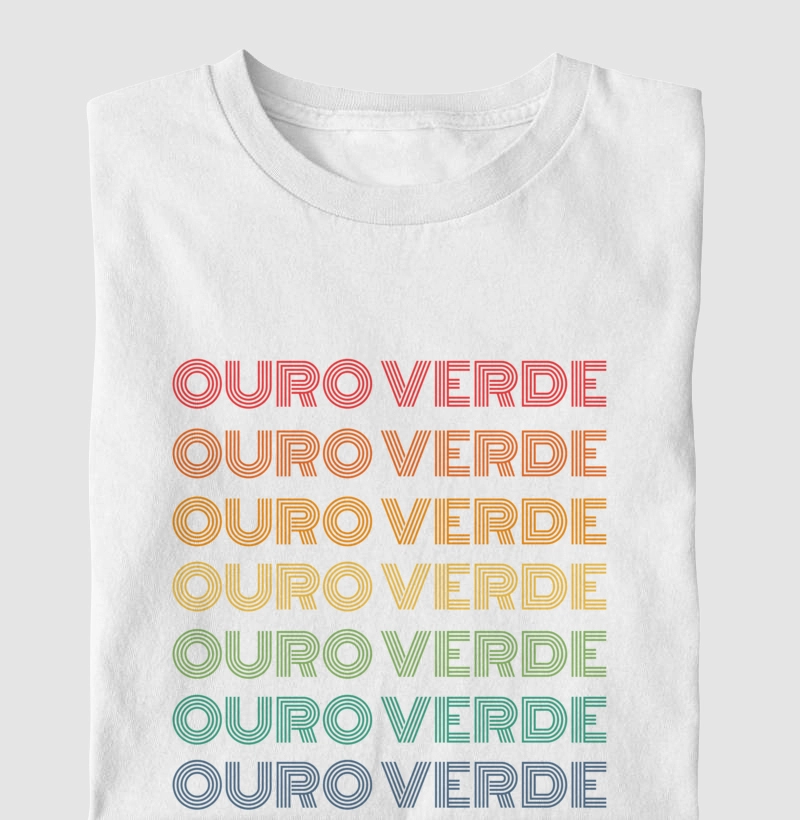 Ouro Verde Letreiro Retrô