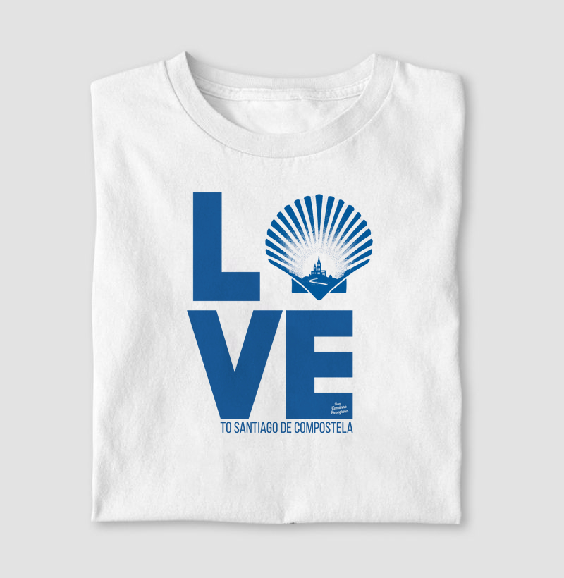 Love to Santiago de Compostela | versão em cor azul