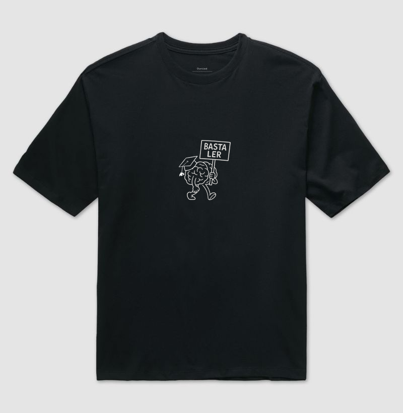 Camiseta Oversized - Basta Ler