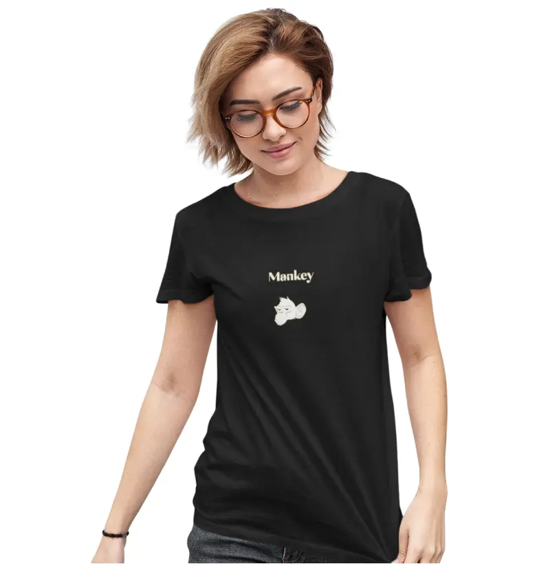 Camiseta Mankey Branco Dourado
