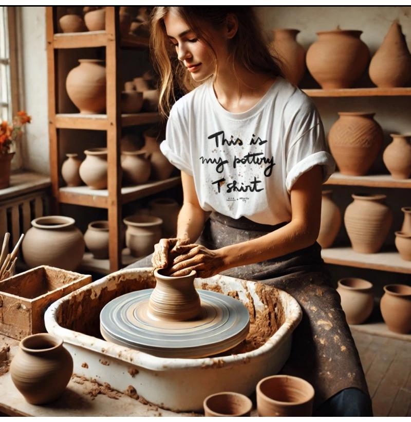 This is my pottery t shirt preta