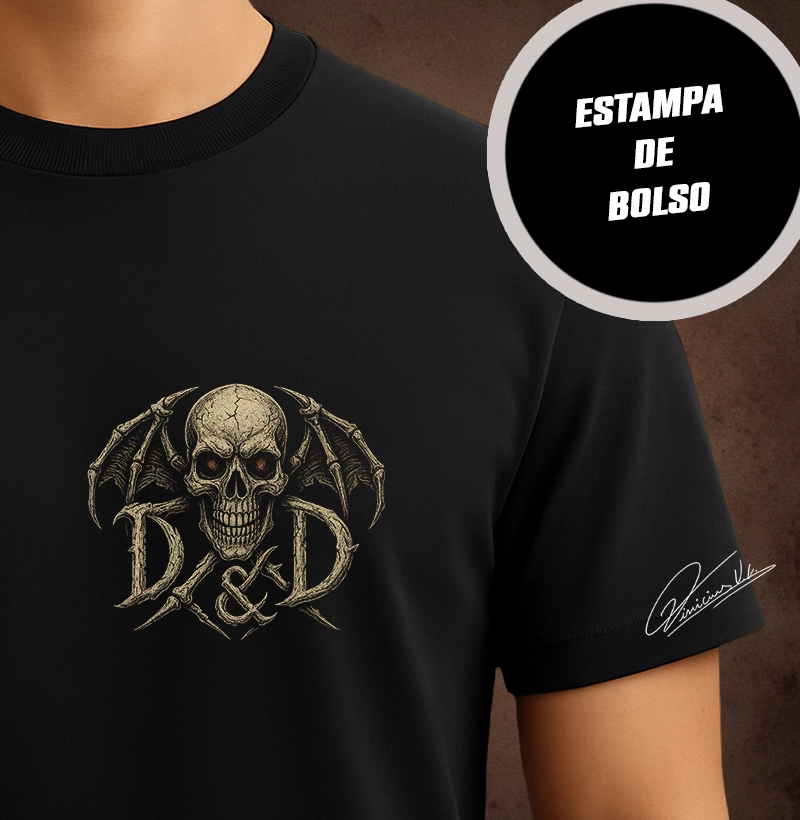 Caveira D&D (bolso)