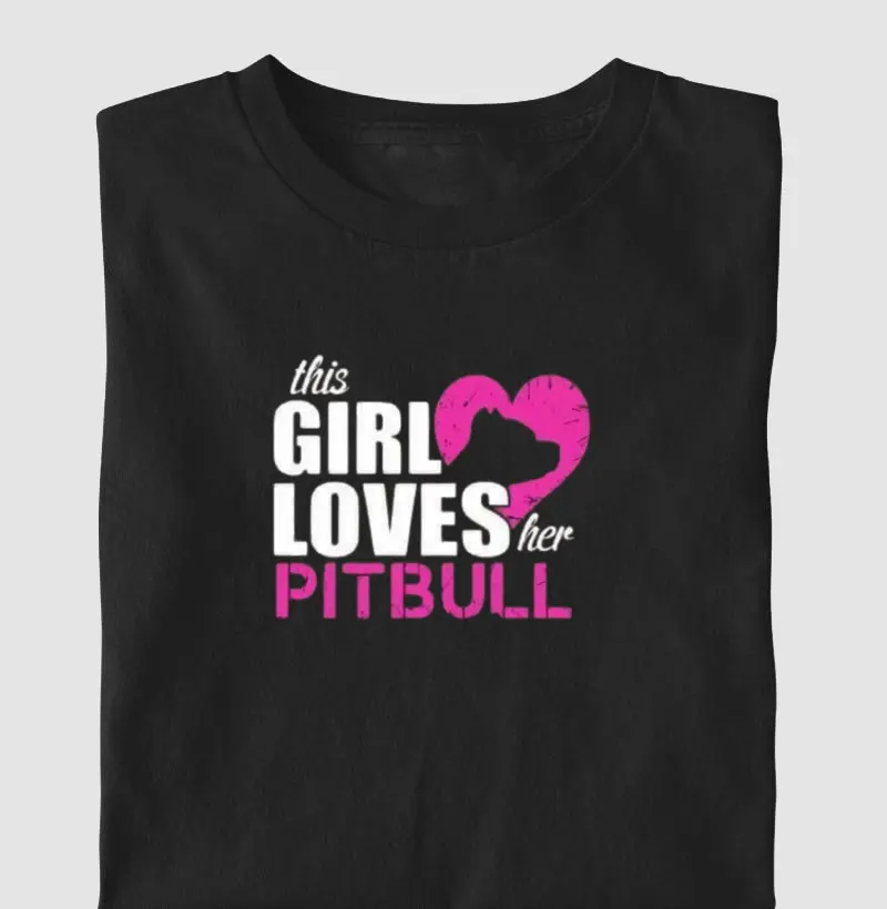 This Girl loves her Pit bull
