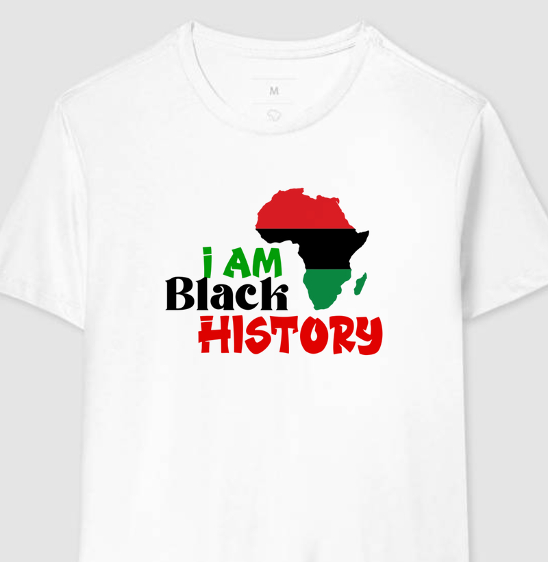 Camiseta I am black history