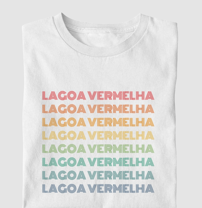 Lagoa Vermelha Letreiro Retrô
