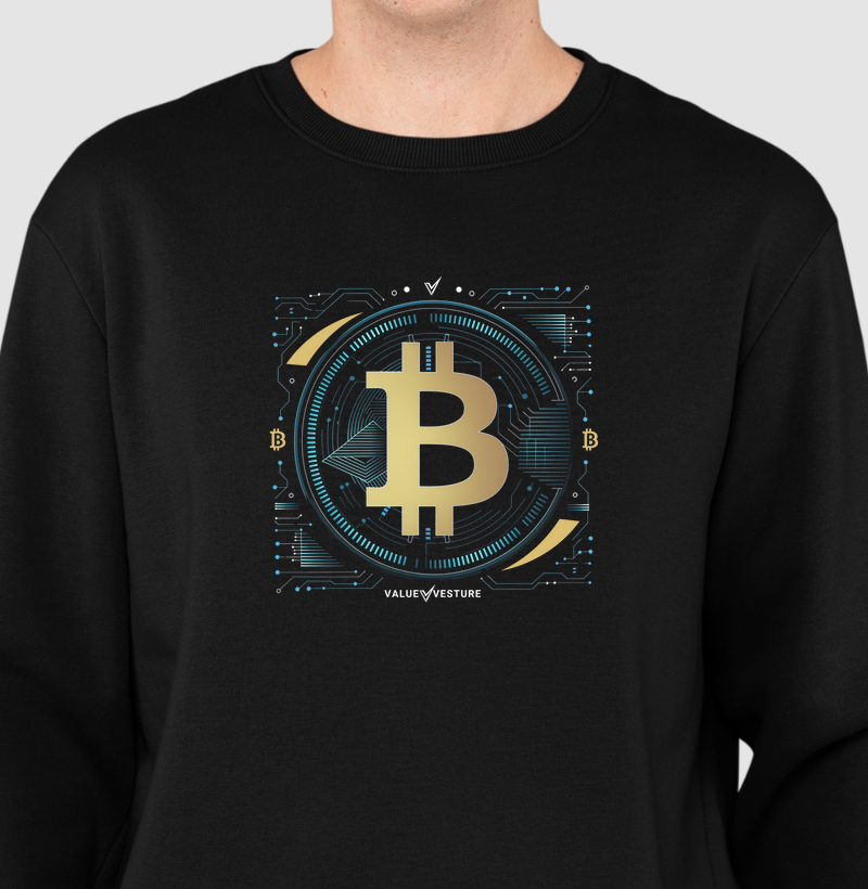 Moletom Suéter Bitcoin Gold