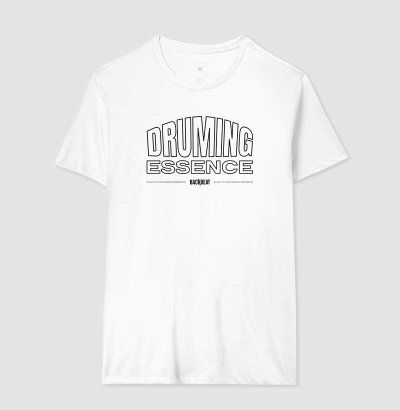 Camiseta Classic Drumming Essence - Branca