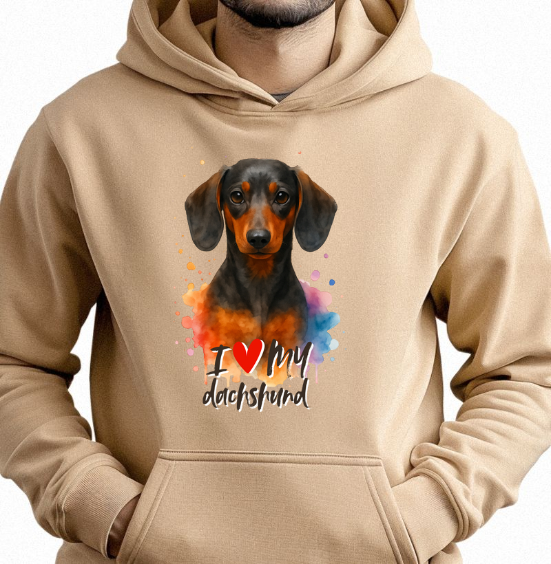 I love my dachshund