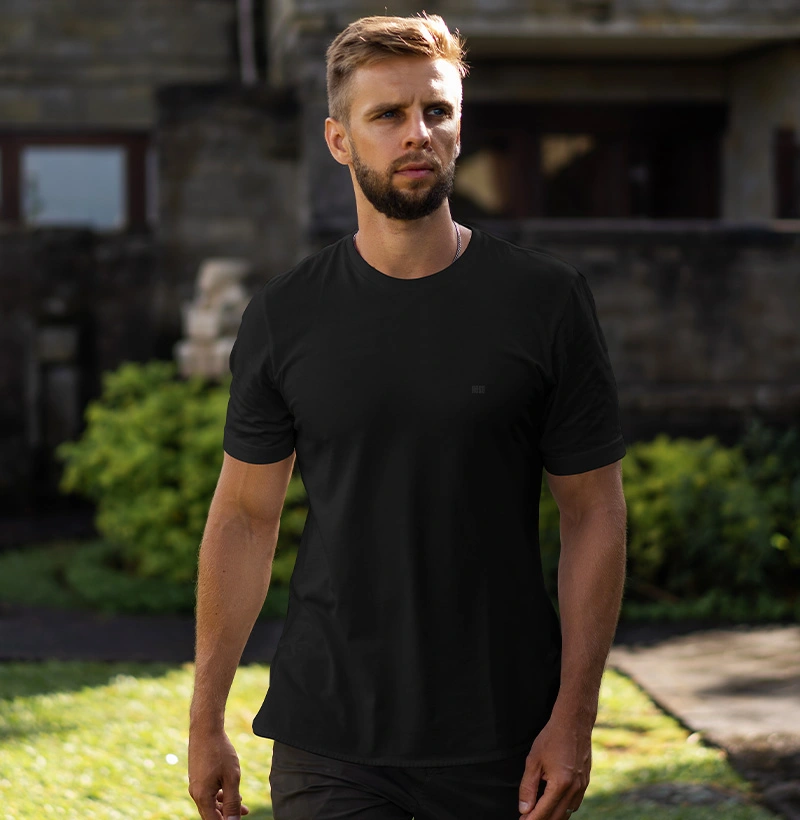 ROSS Minimal: T-Shirt Unissex "All Black"