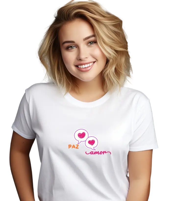 Camiseta Paz e Amor