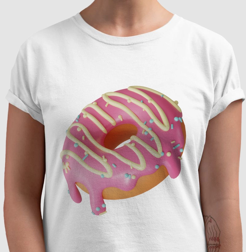 Camiseta Donuts Rose