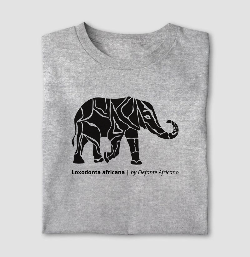 Camiseta Animalis Elefante 100% Algodão