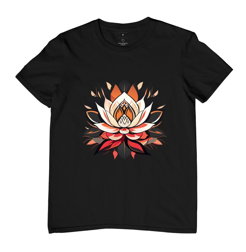 Flor de Lotus nas cores do Fogo