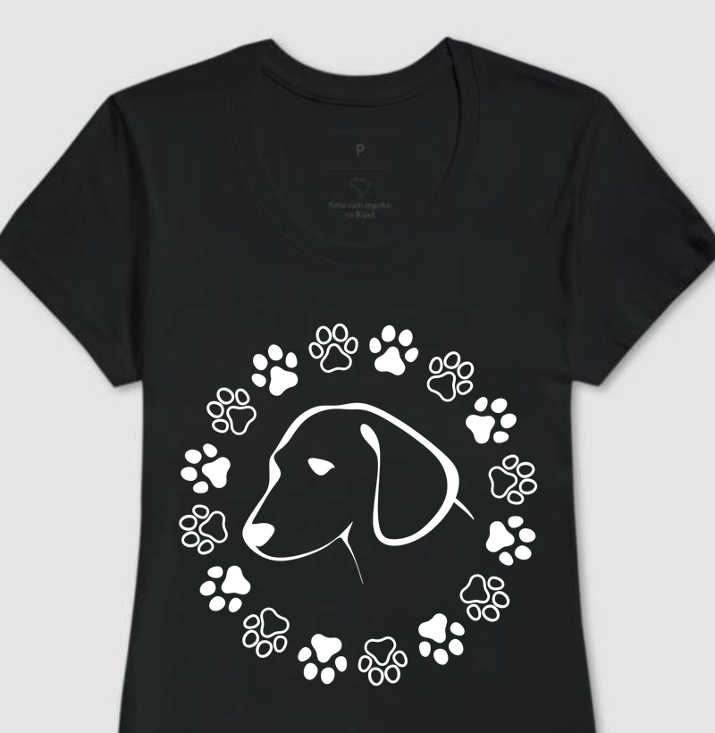 Camiseta Patinhas de Dog Feminina [RESERVA INK]