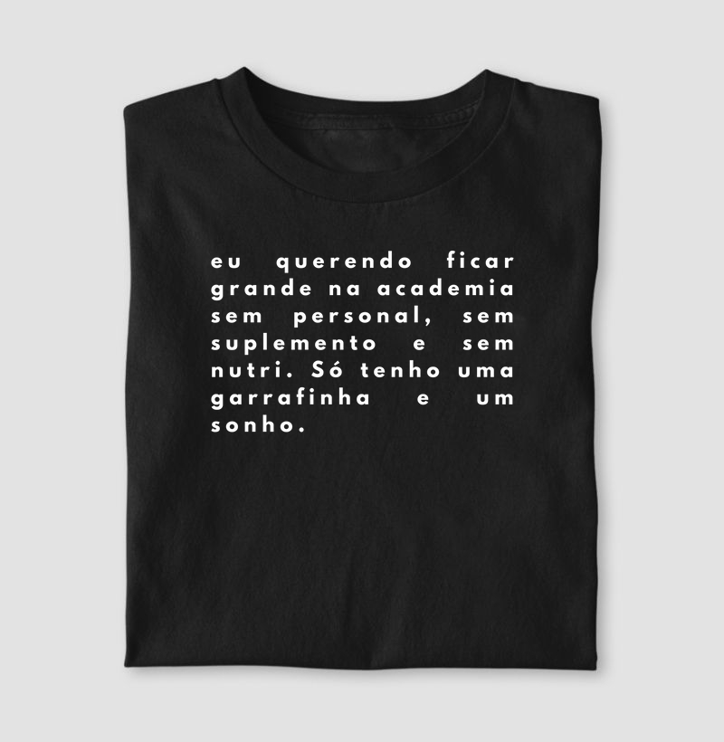 Eu querendo ficar grande na academia