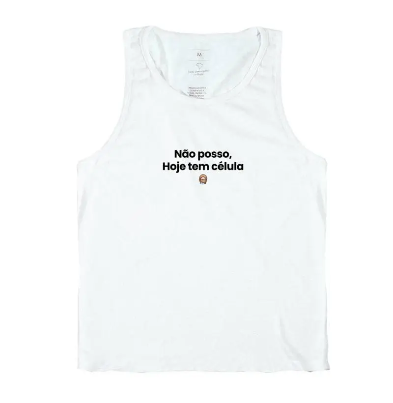 [ Camiseta ] Não posso, hoje tem célula - Loucos Por Jesus