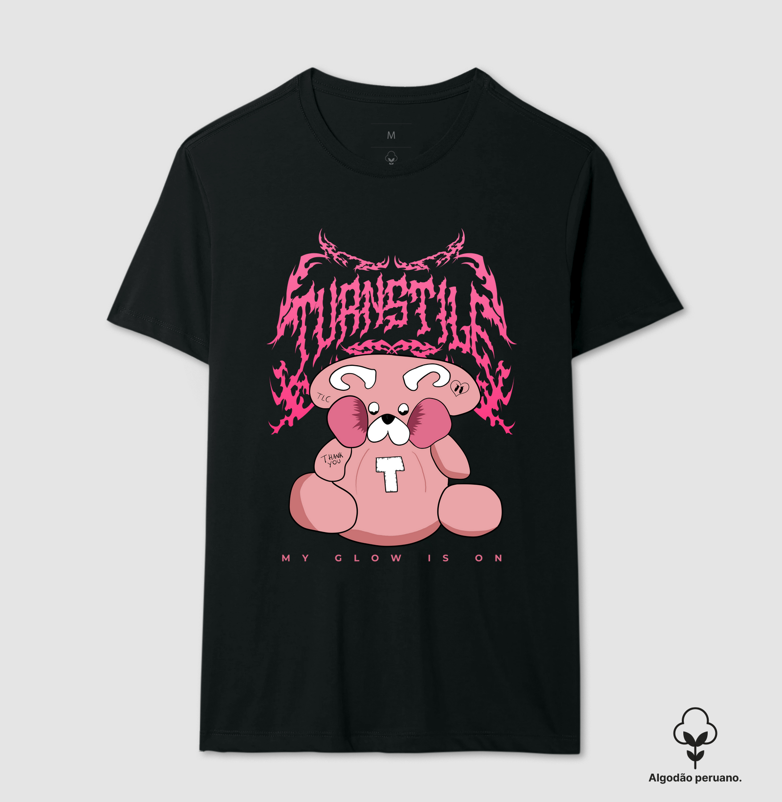 CAMISETA TURNSTILE MY GLOW IS ON