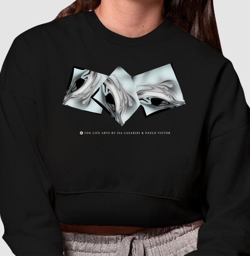 Moletom Cropped Universo by Paulo Victor