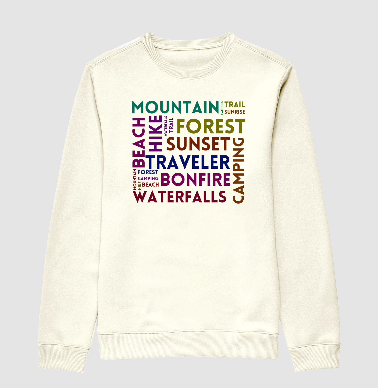 Mountain, hike and trail - tag cloud