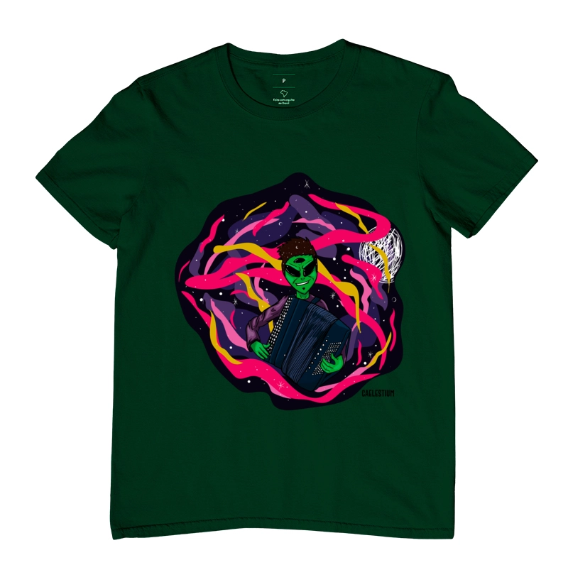 Camiseta Alien Sanfoneiro