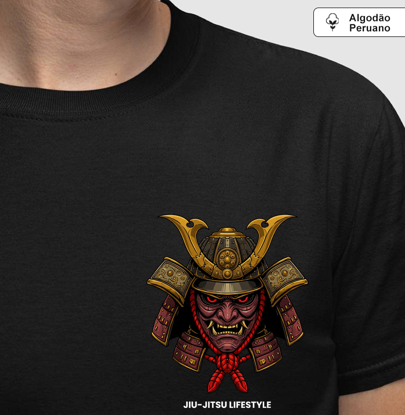 Samurai Vermelho - Jiu-Jitsu Lifestyle - Algodão Peruano