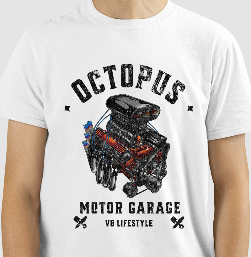 Camiseta Octopus V8 Lifestyle