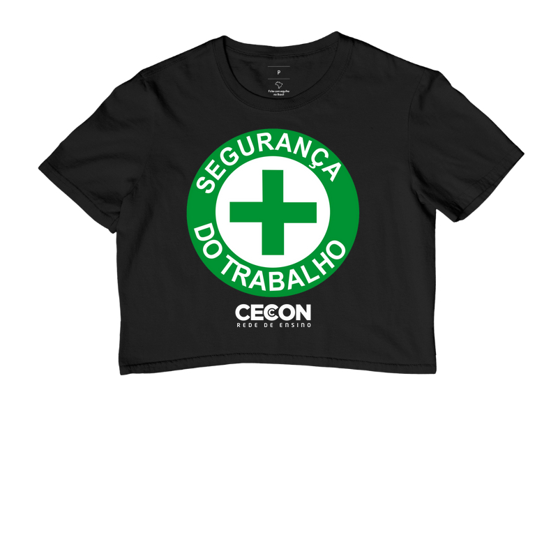 Camisa Segurança do Trabalho logo grande cores
