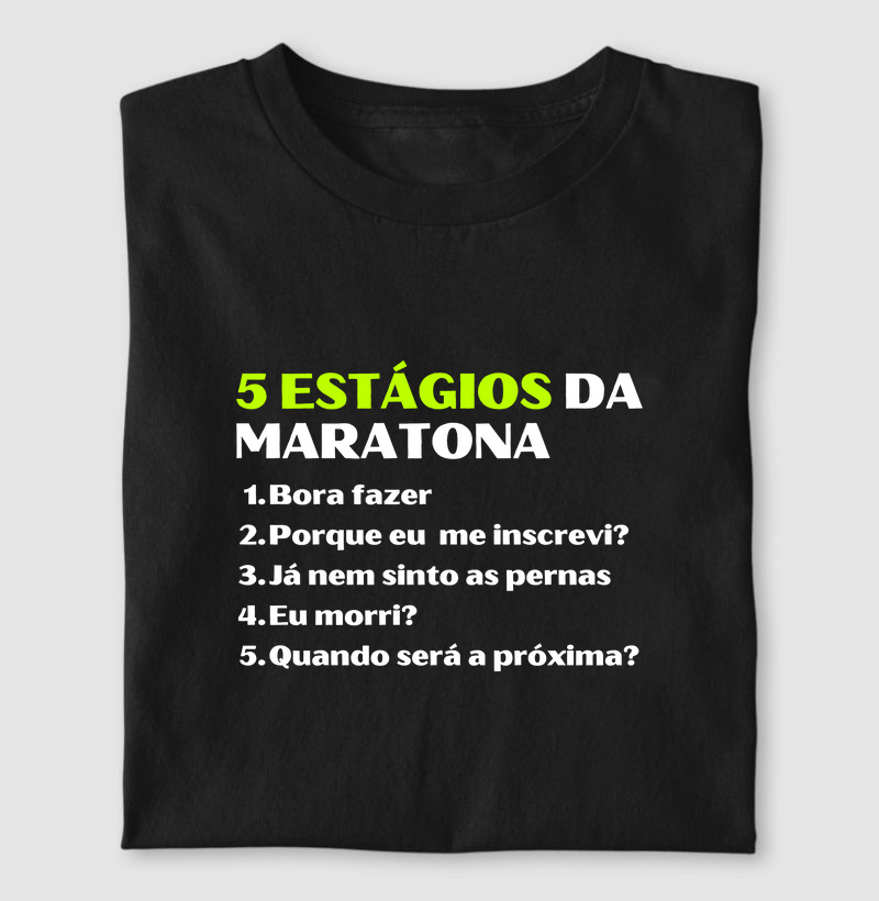Camiseta Estágios da Maratona