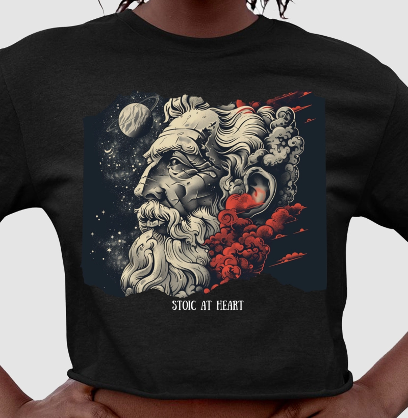 Camiseta Cropped Estoicismo Stoic at heart