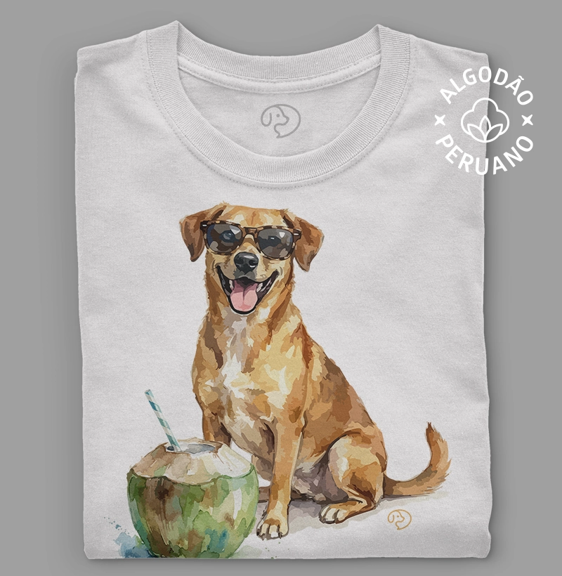 Cachorro com Água de Côco