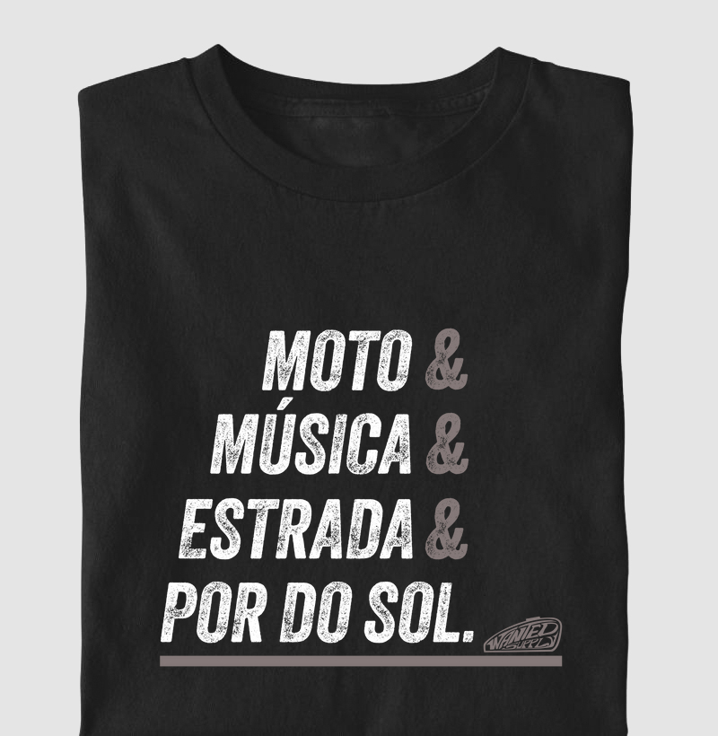 Moto e Por do Sol