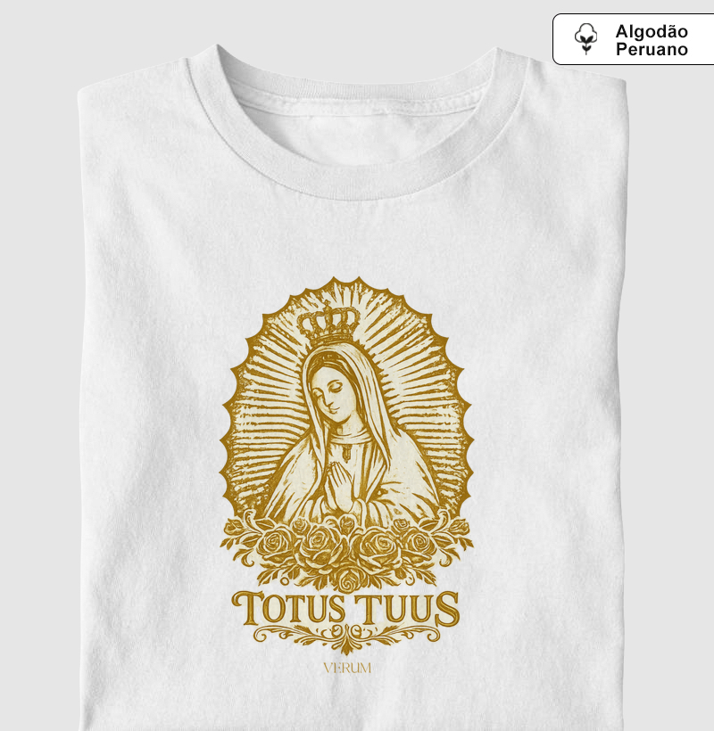 Camiseta Totus Tuus – Devoção Mariana | Camiseta Católica Verum