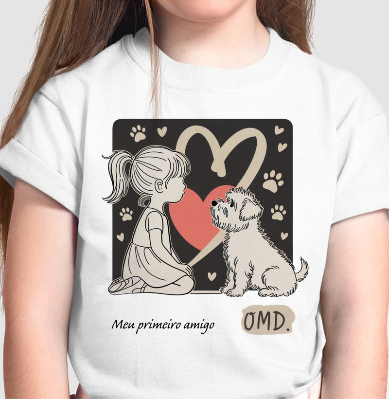 Camiseta Infantil Meu Primeiro Amigo