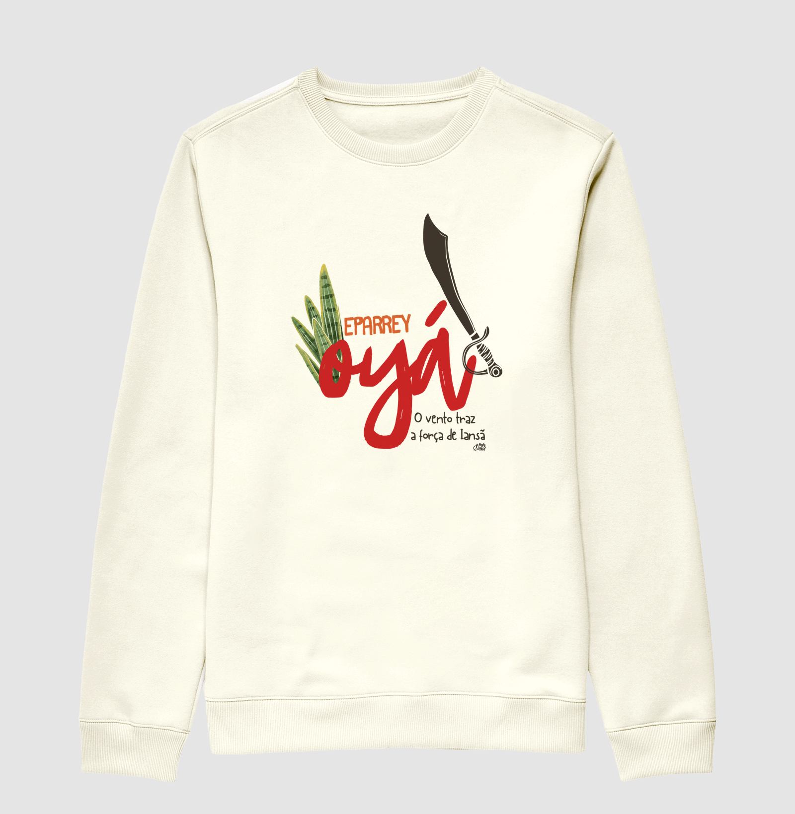 Suéter Moletom O Vento Traz a Força de Iansã Maria Patuá