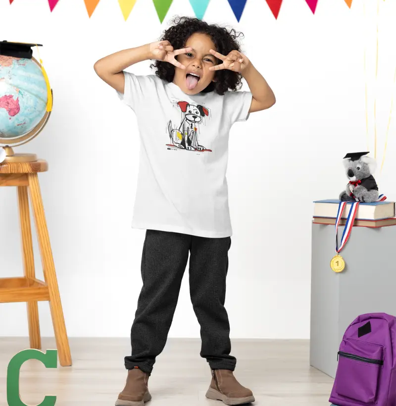 120 - Camiseta Infantil de algodão - Boby