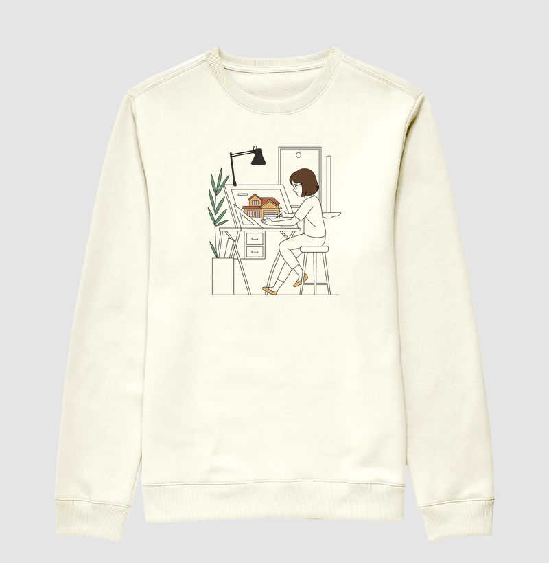 Arquiteta projetando 