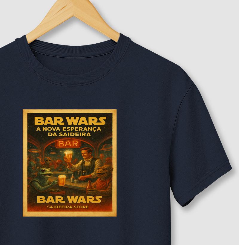 Camiseta - Saideira Retro Bar Wars