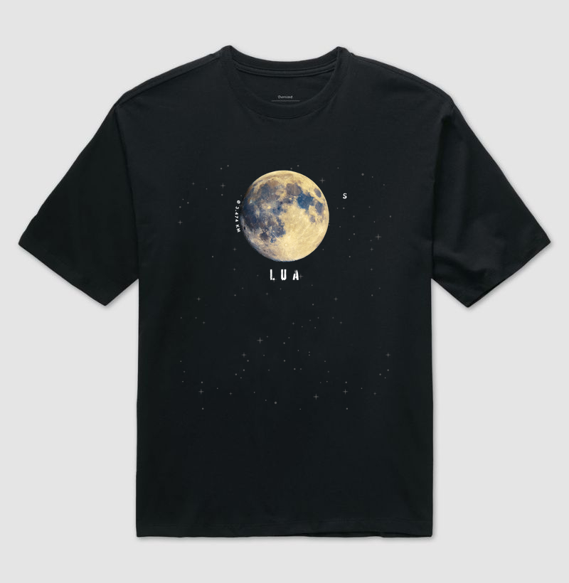 Lua, a Guardiã da Noite. Camiseta Supernova Estampada 