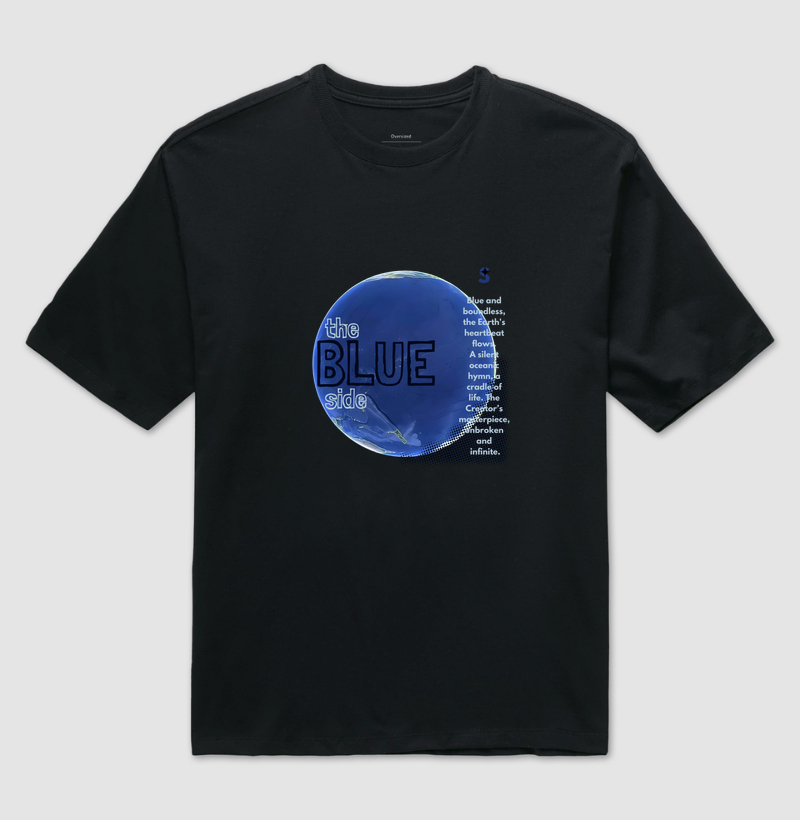 o Lado Azul da Terra camiseta Supernova estampada