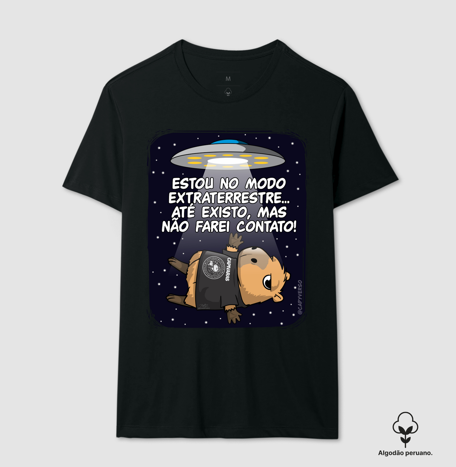 Camiseta Capivara Extraterrestre