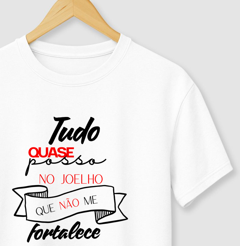 Tudo quase posso no joelho